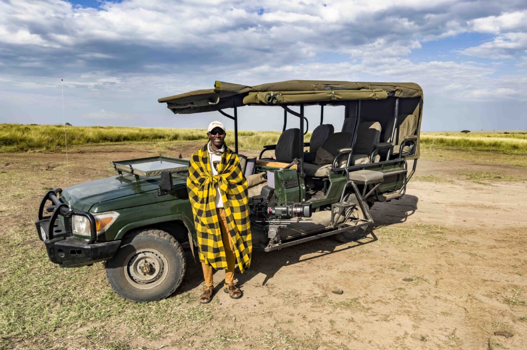 Inside Mlima’s photography safari vehicle